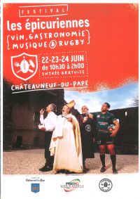 Les Epicuriennes. Du 22 au 24 juin 2018 à Châteauneuf-du-Pape. Vaucluse.  10H30